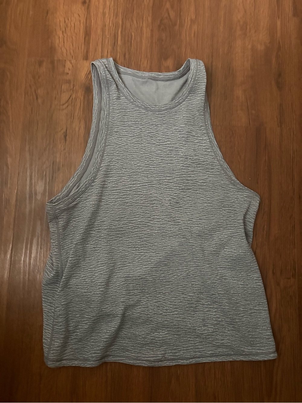 lululemon athletica Light Gray Textured Tank Top